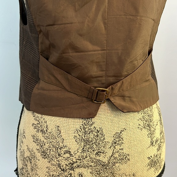 Plaid Wool Button Vest - Picture 7 of 9